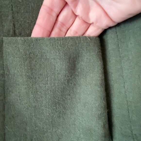 Femme De Carriere Sandra Angelozzi pure wool double breasted green jacket - Picture 9 of 13